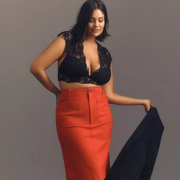 NWT The Alandra Cap-Sleeve Lace Bralette By Anthropologie 2X - Picture 1 of 5